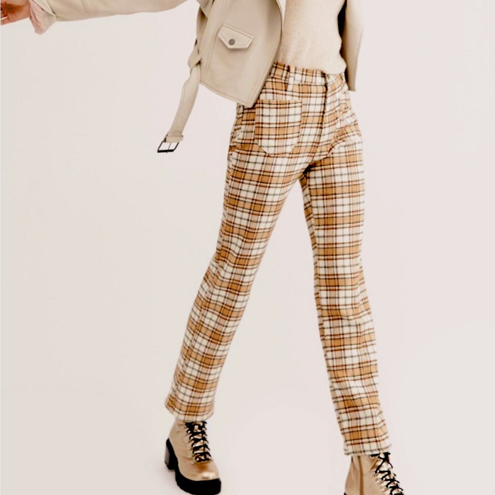 Lykke Wullf plaid flannel ranch pant in size 0